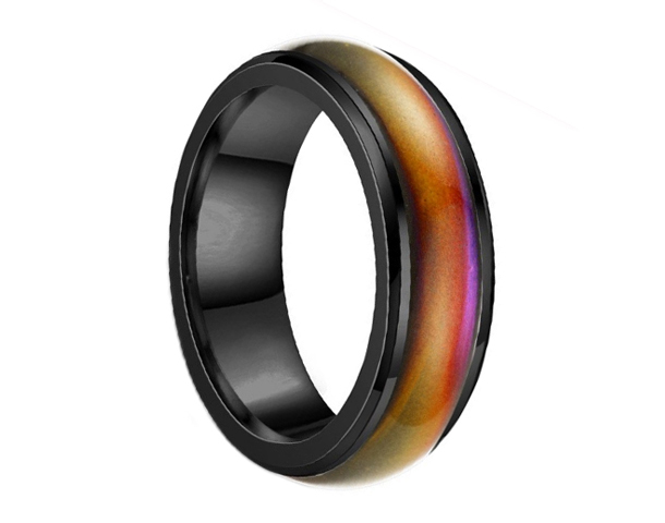 
  
Midnight Black Mood Ring Colour Changing 

